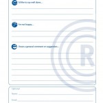 Feedback Form Pad